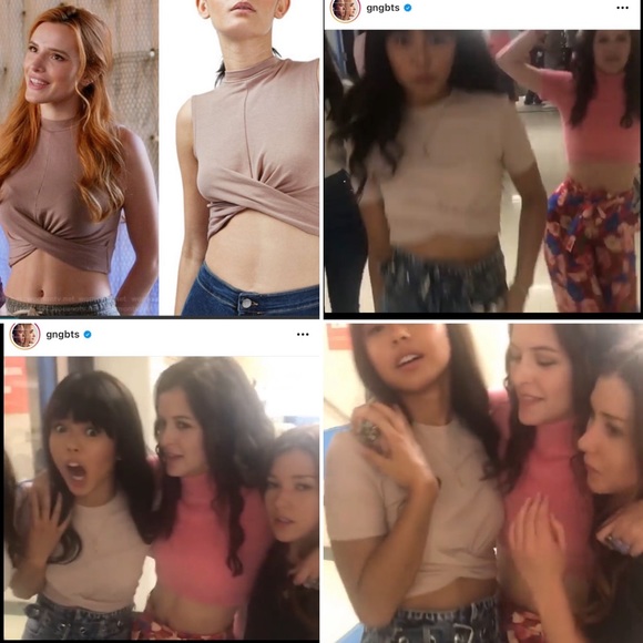 Rosie? 🎁ASOS | Bershka twist front crop top w/ cap sleeves - Picture 12 of 17